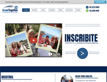 Tablet Screenshot of israeltogether.org